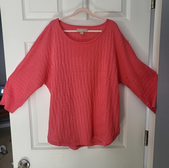 Dana Buchman coral sweater - Picture 1 of 4